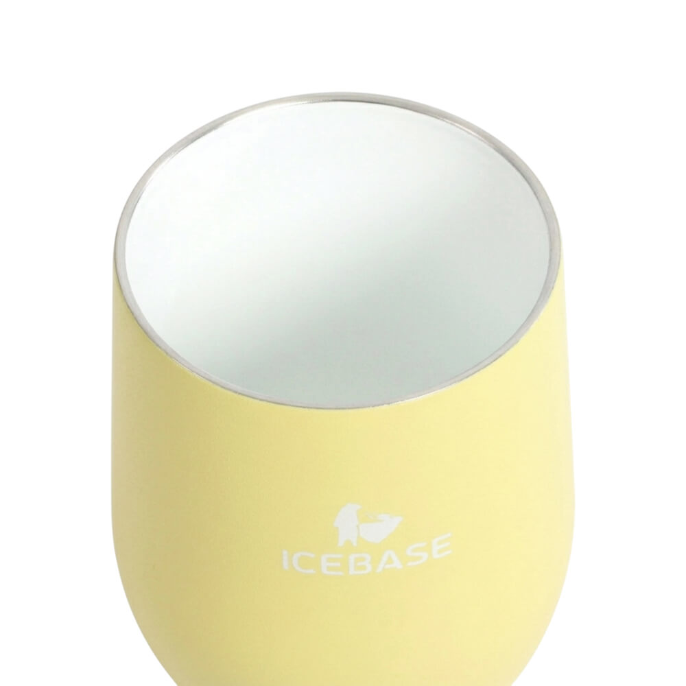 แก้วสุญญากาศ ICEBASE รุ่น VLS-529YE เคลือบผิว CERAMIC ขนาด 360 ML สีเหลือง